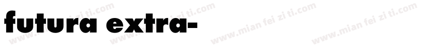 futura extra字体转换